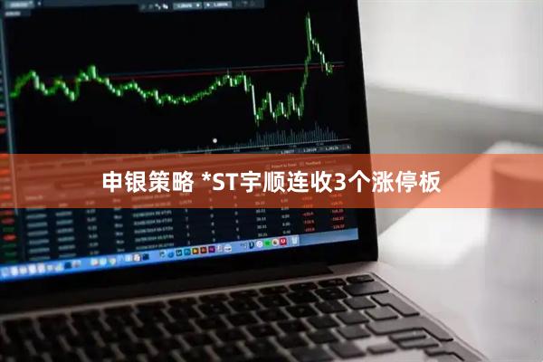 申银策略 *ST宇顺连收3个涨停板